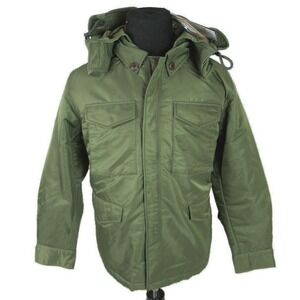 Eastlogue Field Jumper Jacket Mens Medium Green Hooded Thinsulate Nylon $645 NEW